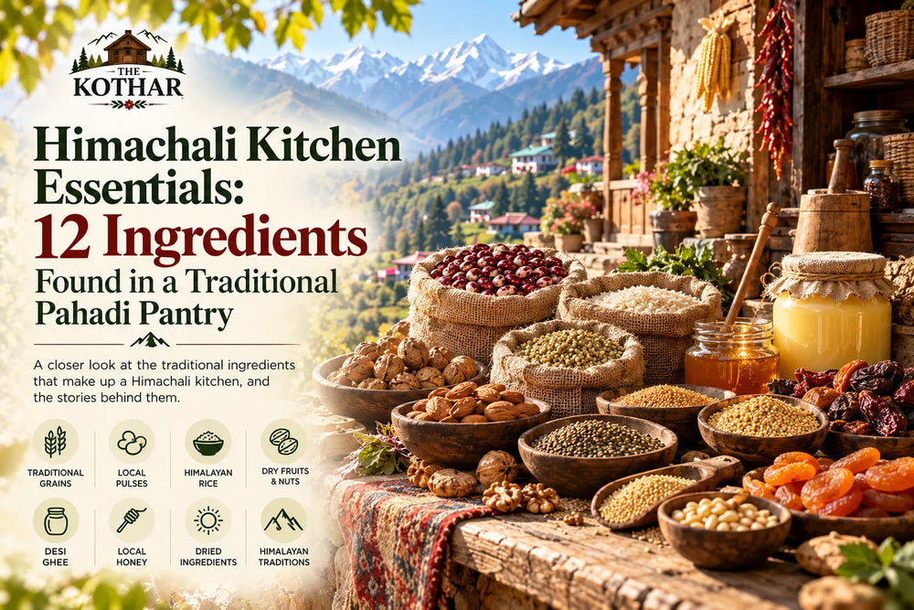Himachali Kitchen Essentials: 12 Ingredients Found in a Traditional Pahadi Pantry | Kothar