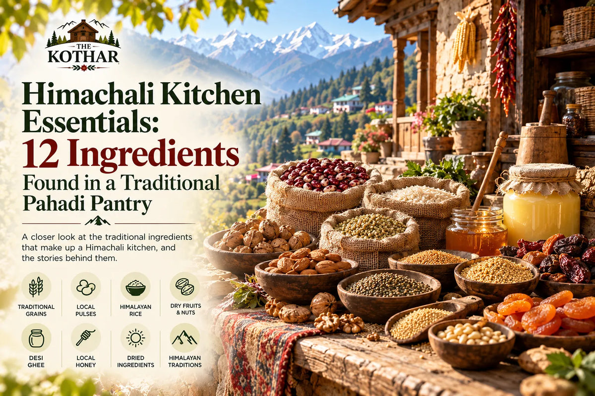 Himachali Kitchen Essentials: 12 Ingredients Found in a Traditional Pahadi Pantry | Kothar